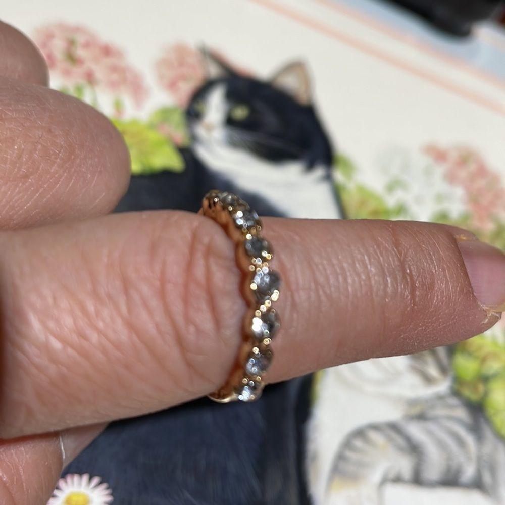 Stackable Red Clear Cz Ring - image 7